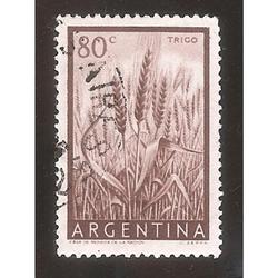 ARGENTINA 1954(MT547c) TRIGO PAPEL MATE NACIONAL,  USADA