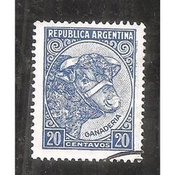 ARGENTINA 1951(MT511B) TORITO  PAPEL MATE NACIONAL,  TIPOGRA