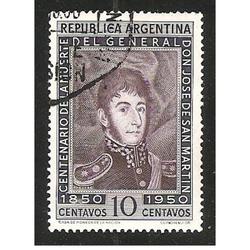 ARGENTINA 1950(MT503) MUERTE DEL GRAL. SAN MARTIN  $0,10  US