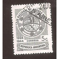 ARGENTINA 1944(MT445)  DIA UNIVERSAL DEL AHORRO  USADA
