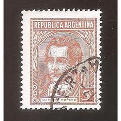 ARGENTINA 1935(MT368IX) MORENO TIPOGRAFIA, TIZADO,  FILI RA