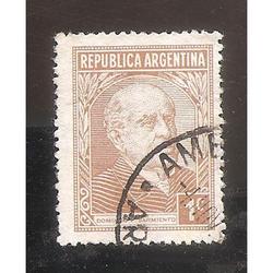 ARGENTINA 1935(MT364) SARMIENTO OFFSET FILIGRANA RA RO  USAD