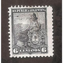ARGENTINA 1899)MT116) LIBERTAD SENTADA  11,5x11,5  USADA