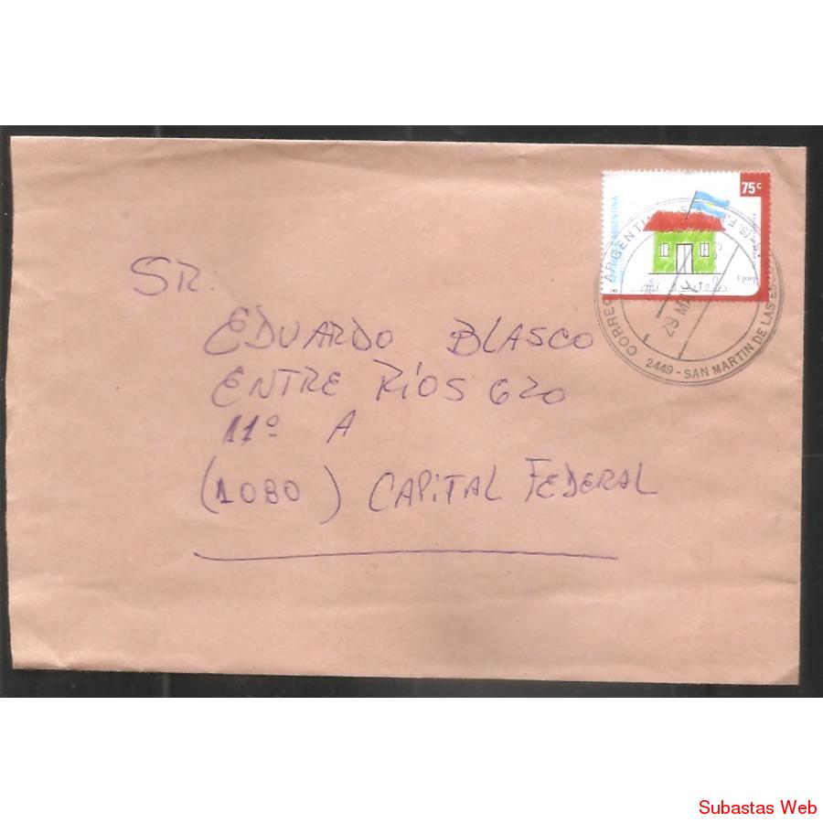 ARGENTINA 2003  SOBRE CIRCULADO NUMERO  201