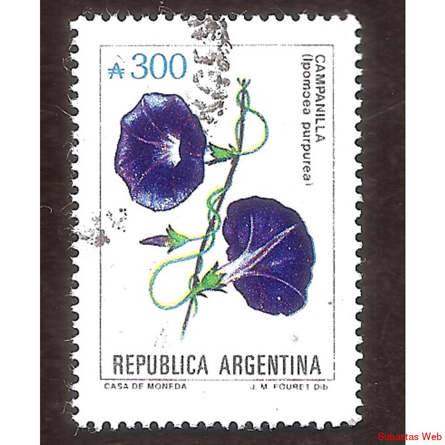 ARGENTINA 1989(1769) FLORES ARGENTINAS: CAMPANILLA  USADA