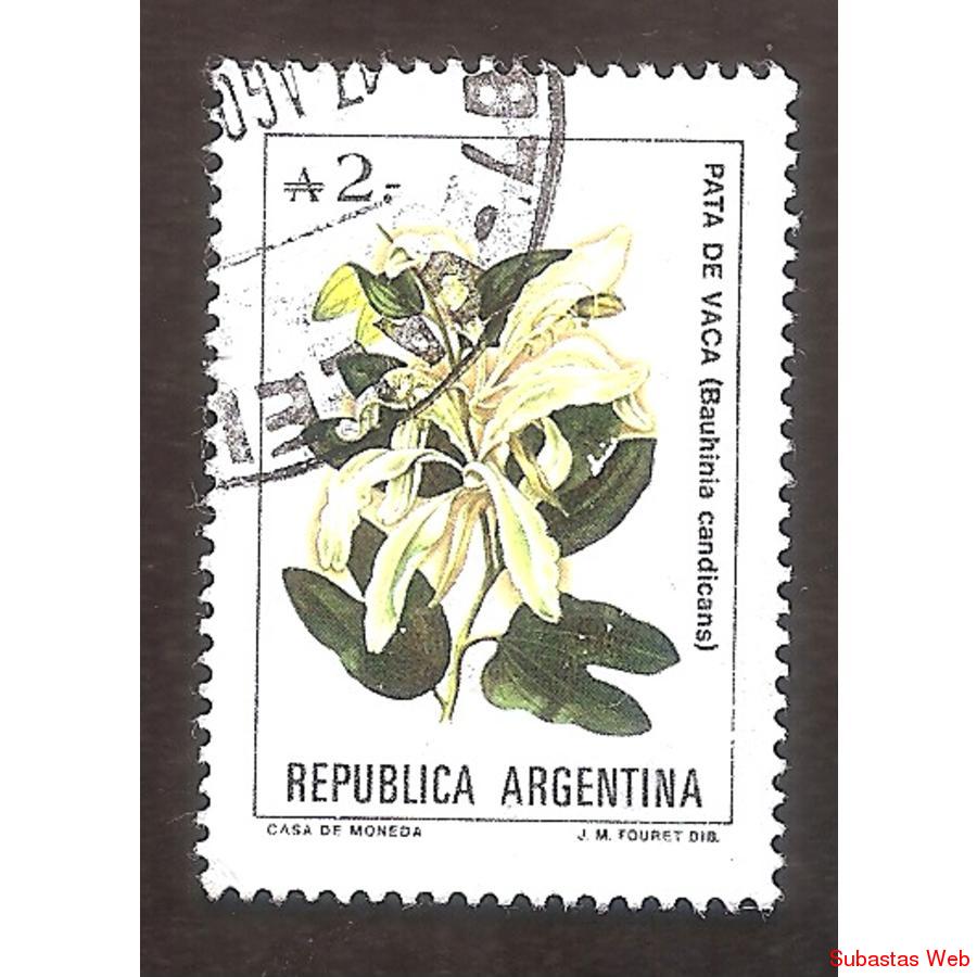 ARGEN1988 (1716) FLORES ARGENTINAS:  PATA DE VACA  USADA