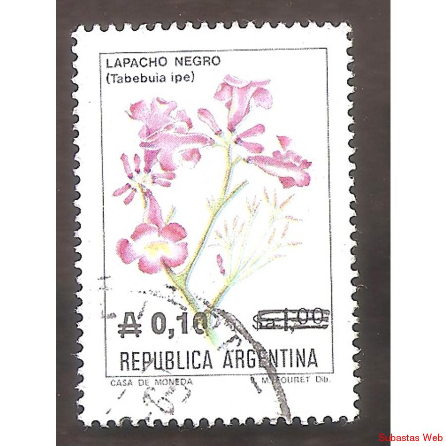 ARGEN1986 (1595) FLORES ARGENTINAS: LAPACHO NEGRO  USADA