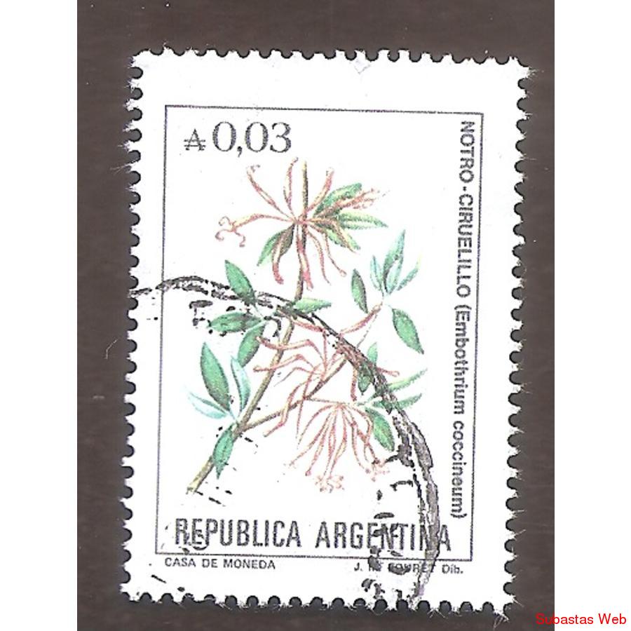ARGEN1985 (1527) FLORES ARGENTINAS: CIRUELILLO  USADA