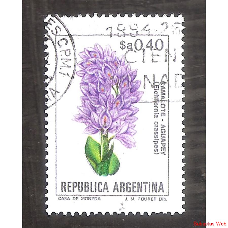 ARGENTINA 1983(1412) FLORES ARGENTINAS:  CAMALOTE  USADA