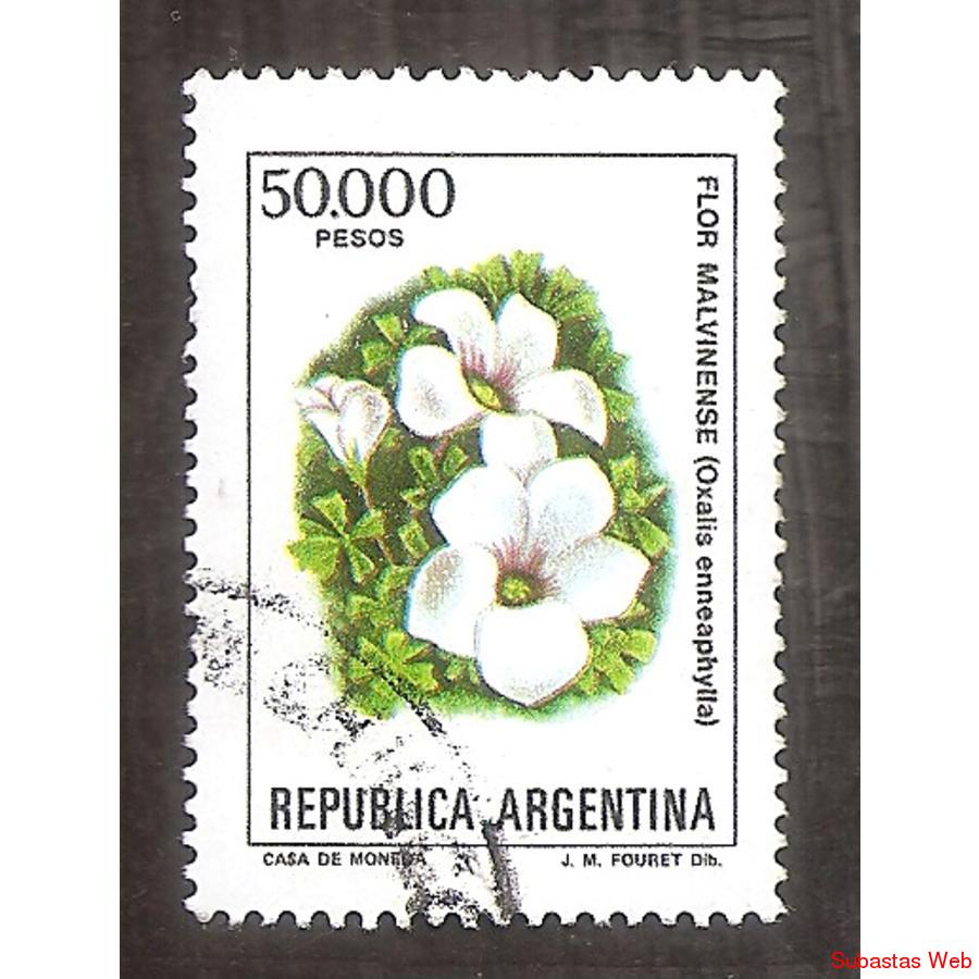 ARGENTINA 1982(1384) FLORES ARGENTINAS: MALVINENSE  USADA