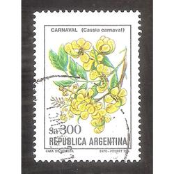 ARGENTINA 1984(1499) FLORES ARGENTINAS: CARNAVAL  FLUO USADA