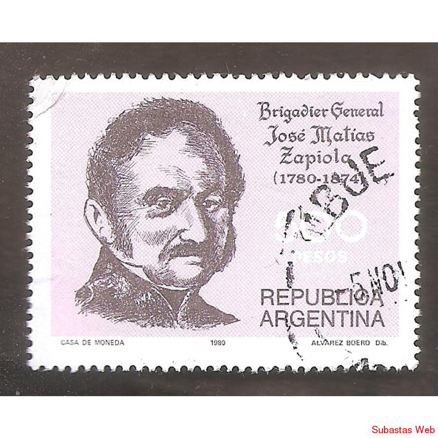 ARGENTINA 1980(MT1238) BICENTENARIO DE PROCERES  USADA