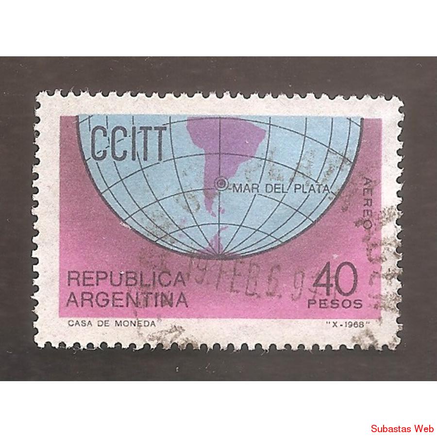 ARGENTINA 1968(MT A124) ASAMBLEA DE LA CCITT  USADA