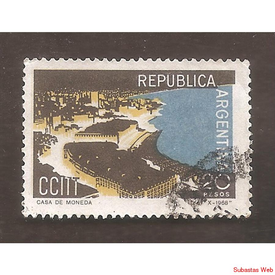 ARGENTINA 1968(MT825)  ASAMBLEA DE LA CCITT  USADA