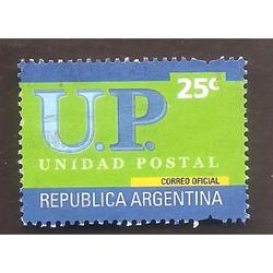 ARGENTINA 2002 SELLO UP13  UNIDAD POSTAL DE $0,25  USADA