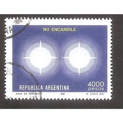 ARGENTINA 1981(MT1326) EDUCACION  VIAL USADA