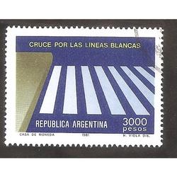 ARGENTINA 1981(MT1325) EDUCACION VIAL  USADA