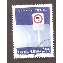 ARGENTINA 1981(MT1324) EDUCACION VIAL  USADA