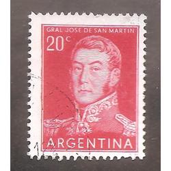 ARGENTINA 1955(MT555) PROCERES Y RIQUEZAS SAN MARTIN USADA