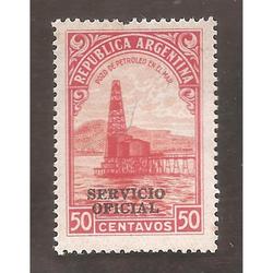 ARGENTINA 1935(379-346) PROC Y RIQ:PETROLEO  SO 12mm  MINT