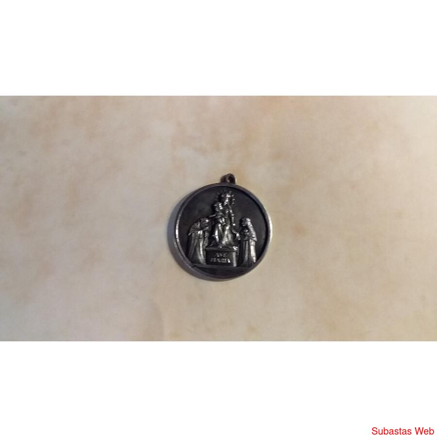 Medalla Virgen De Pompeya Plata Sellada pilarsur