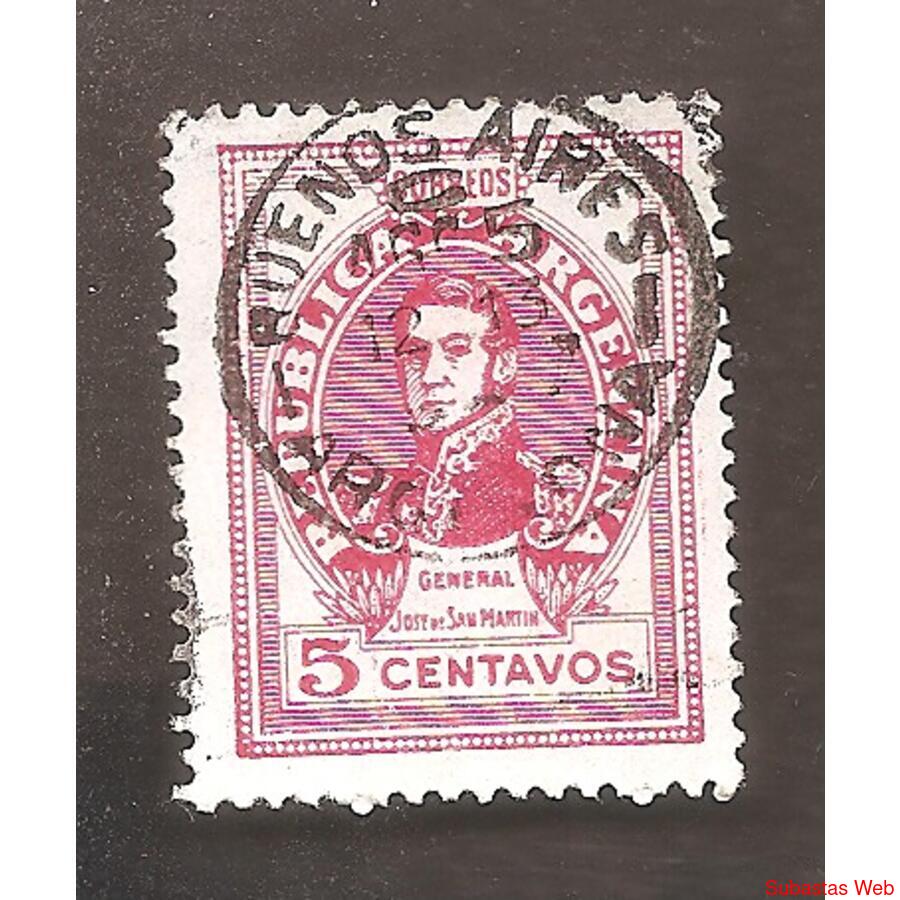 ARGENTINA 1945(MT462II) SAN MARTIN OFFSET, SINFILI,  USADA