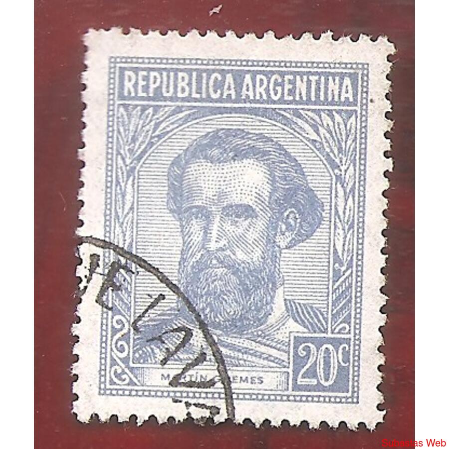 ARGENTINA 1935(MT373) PROCERES Y BRIQUEZAS: MARTIN GUEMES US