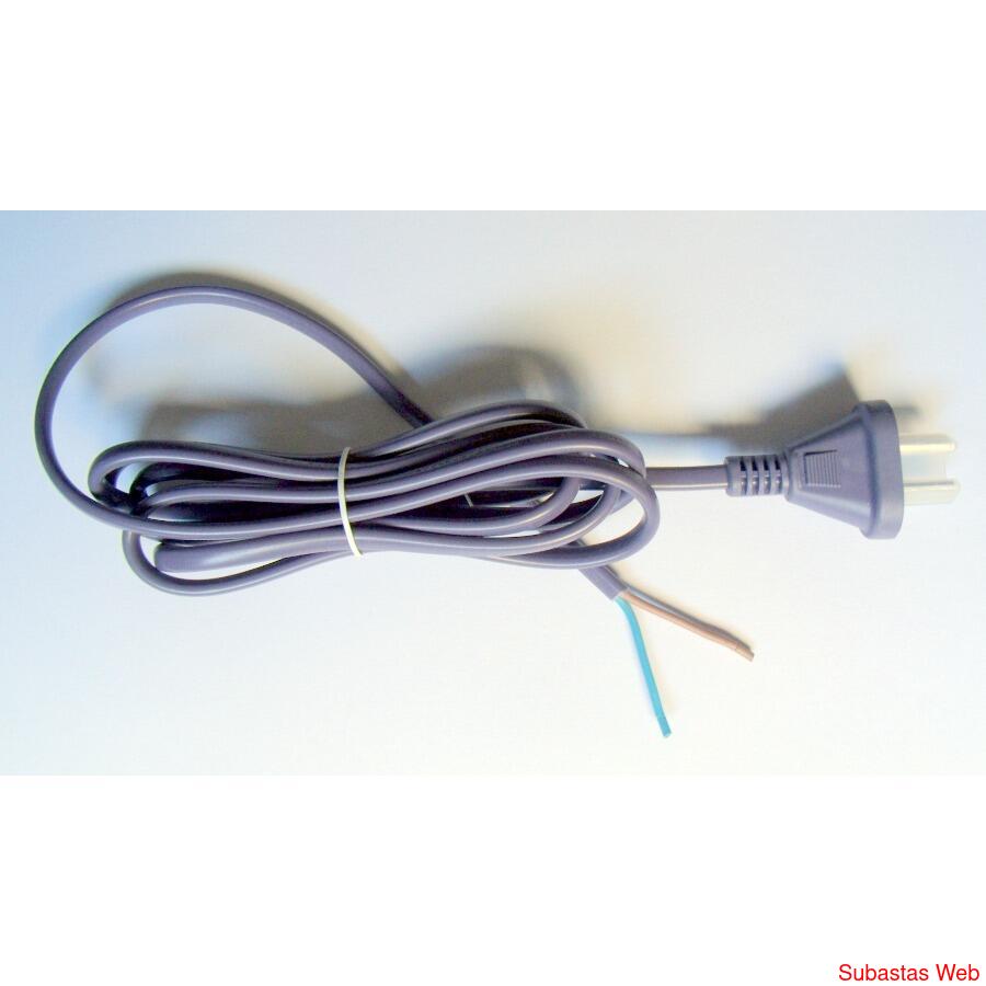 Cable Power 2 Patas 220v 1.8m Chicote P Armar 2x1mm Inyectad