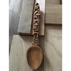 Hand-carved wooden interior spoon