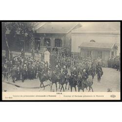 FRANCIA 1914. Marcha de soldados alemanes prisioneros 1° GUE