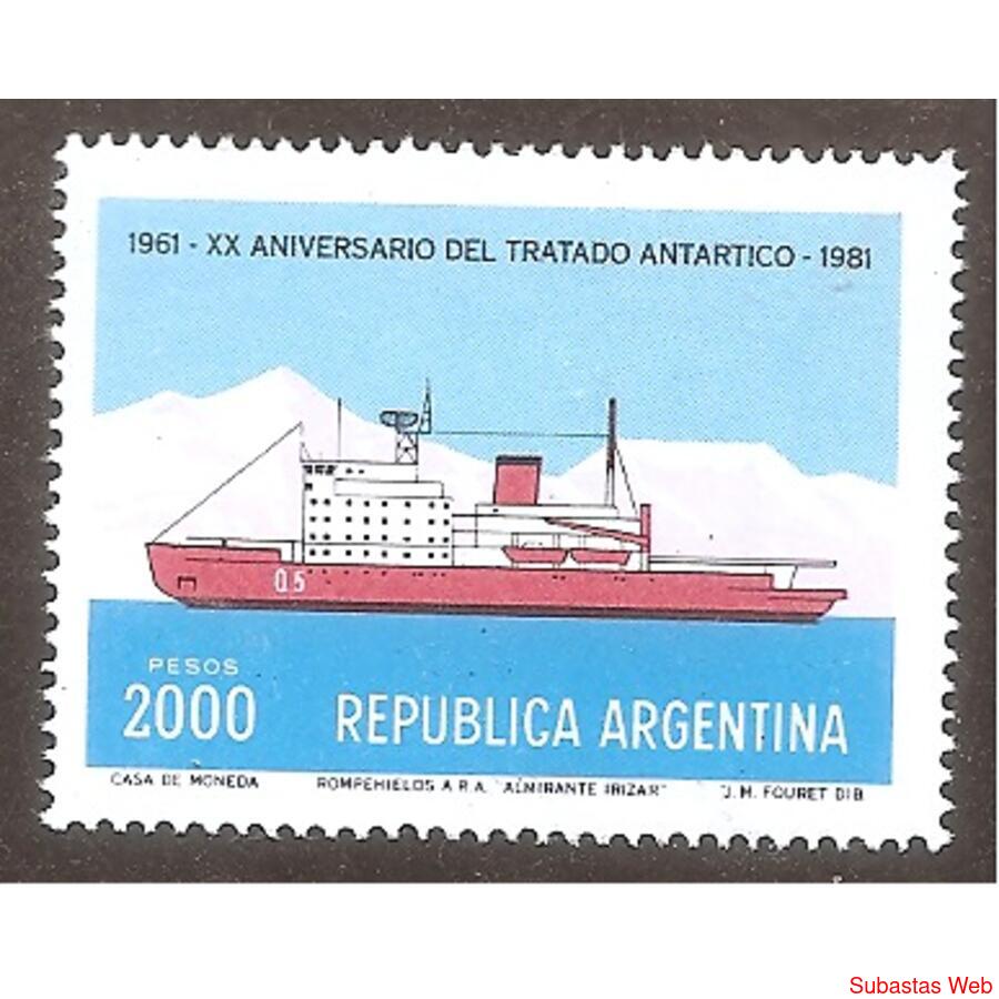 ARGENTINA 1980(1293) 20ANIV TRATADO ANTARTICO  MINT