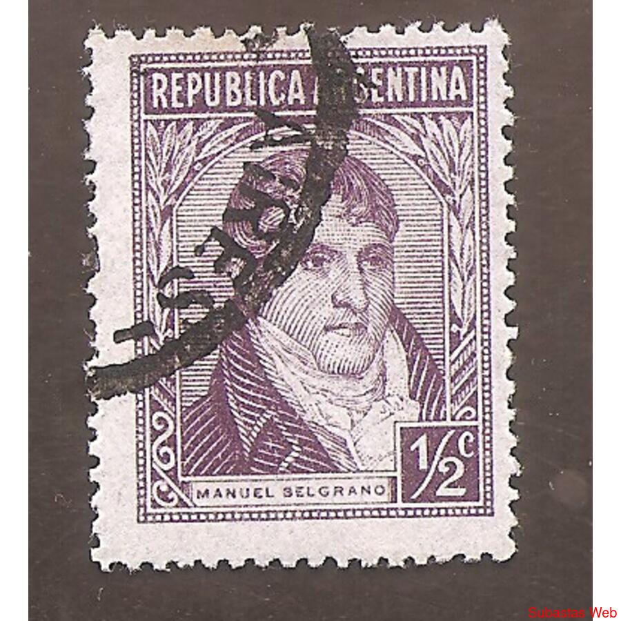 ARGENTINA 1946(MT471) PROCERES: BELGRANO SIN FILIGRANA, USAD