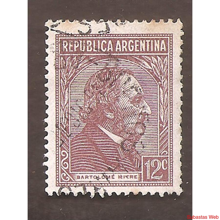ARGENTINA 1935(371) PROC Y RIQ: MITRE  RA-RO  USADA