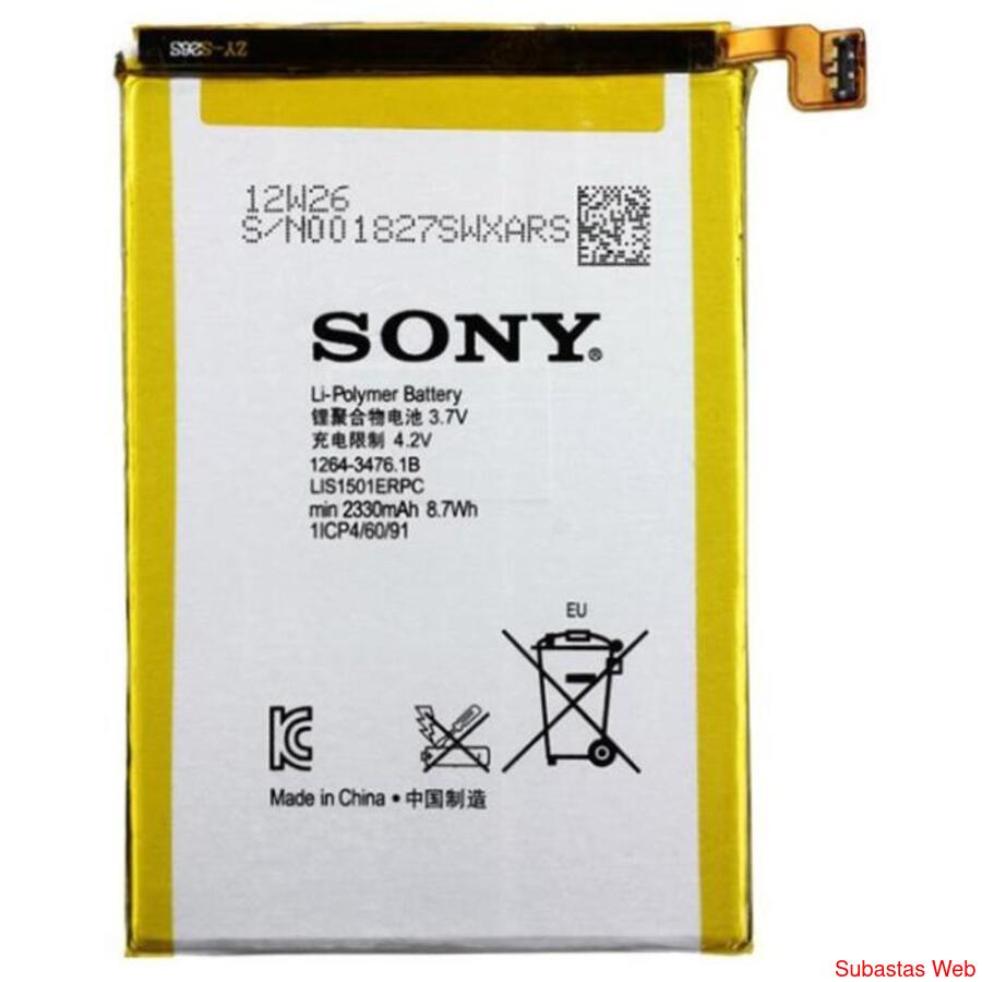 Bateria Sony Xperia ZL C650 XL35H LIS1501ERPC 3.7v