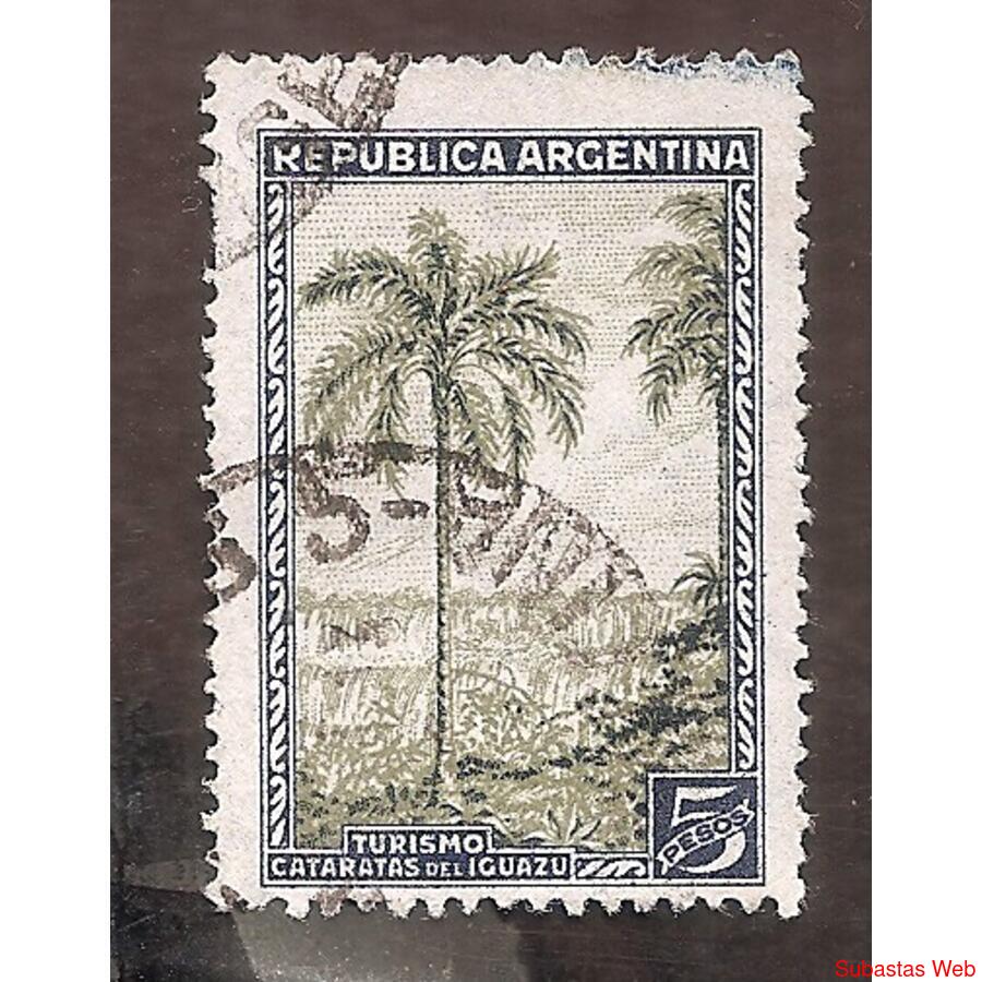 ARGENTINA 1935(382) PROC Y RIQ:  CATARATAS YGUAZU,  USADA