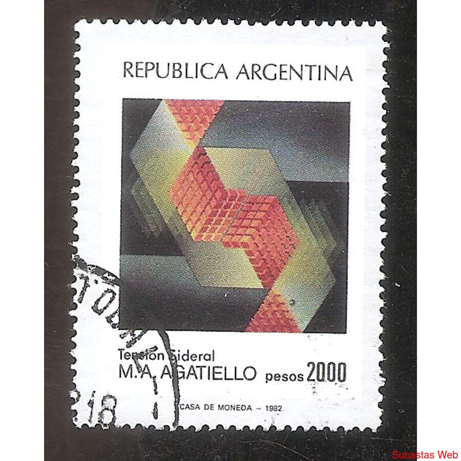ARGENTINA 1982(1367) PINTURAS ESPAMER 81  USADA