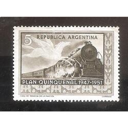 ARGENTINA  1951(MT513I) PLAN QUINQUENAL DE $0,05  USADA