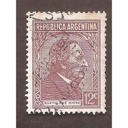 ARGENTINA 1935(371) PROC Y RIQ: MITRE  RA-RO  USADA