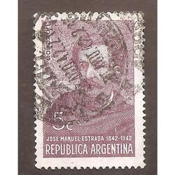 ARGENTINA 1942(420) CENTENARIO DE ESTRADA,  USADA