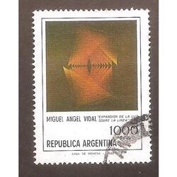 ARGENTINA 1981(1287) PLASTICA ARGENTINA: VIDAL  USADA