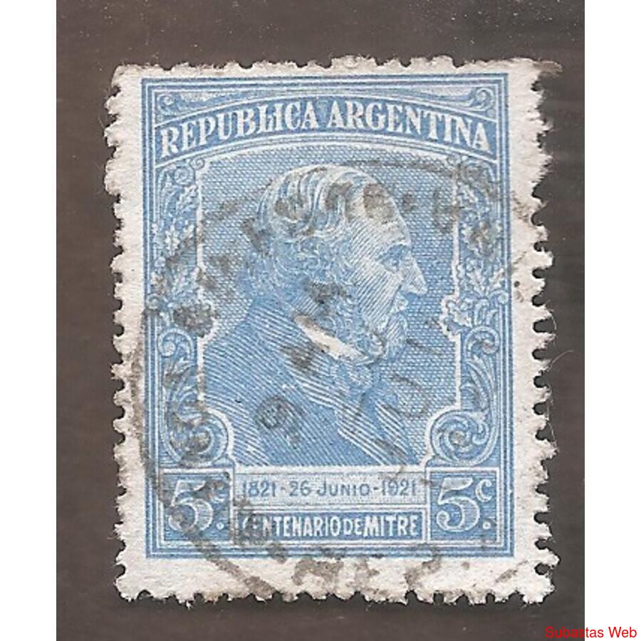 ARGENTINA 1921(MT257) CENTENARIO DE BARTOLOME MITRE  USADA
