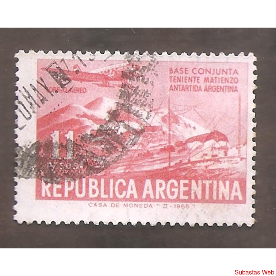 ARGENTINA 1965(A103)  BASE MATIENZO  USADA