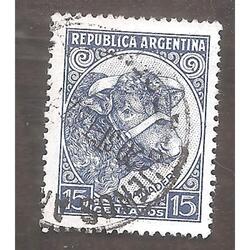 ARGENTINA 1935(375) TORITO, FILI RA-RO  USADO