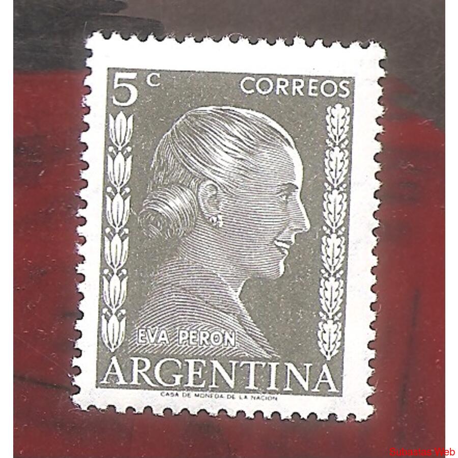 ARGENTINA 1952(518) EFIGIE DE EVA PERON DE $0,05  MINT