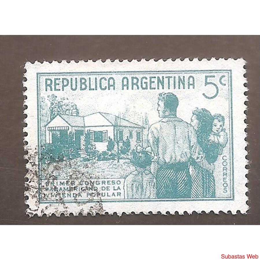 ARGENTINA 1939(408) CONGRESO PANAMERICANO DE VIVIENDA  USADA