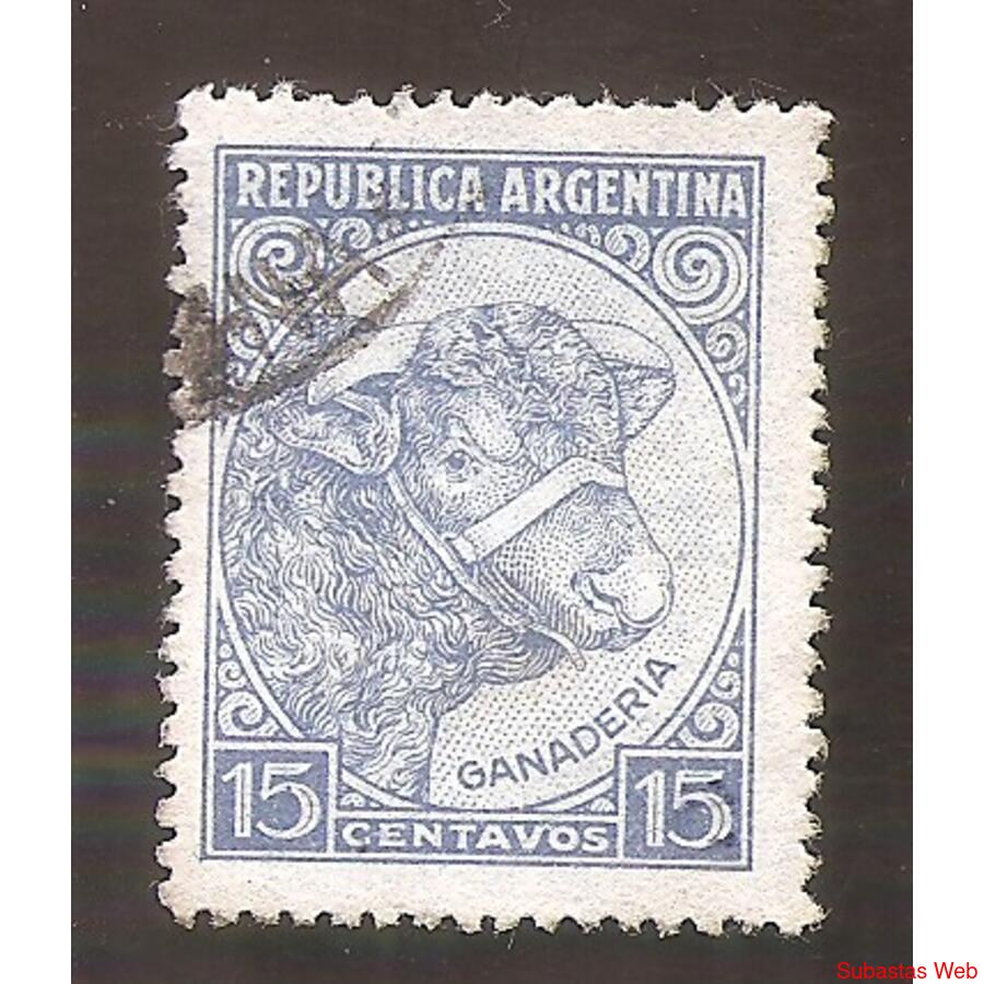 ARGENTINA 1939(397) PROC Y RIQ:  TORITO ULTRAMAR USADA