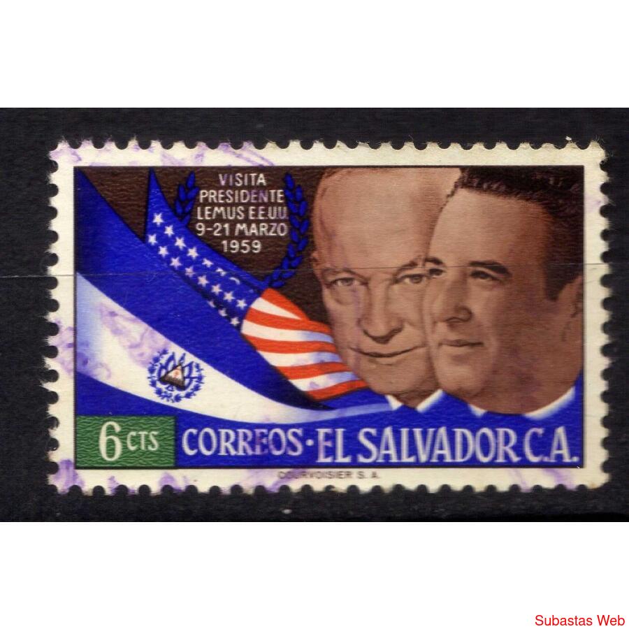NUMISMZA ; EL SALVADOR 1959  VSS PTE ESTADOS UNIDOS ( A 884 