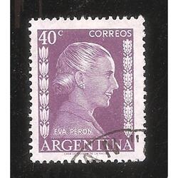 ARGENTINA 1952(522) EFIGIE DE EVA PERON  DE $040  USADA