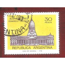 ARGENTINA 1974(990a) CONGRESO NACIONAL TIZADO FOSFO USADA