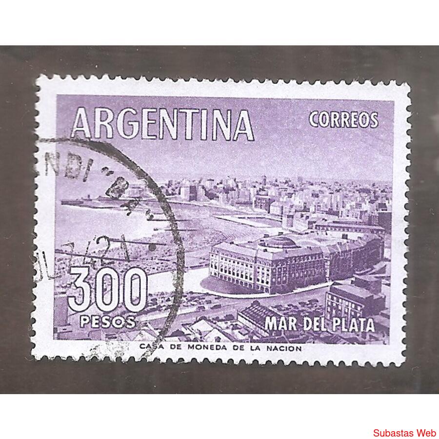 ARGENTINA 1959(MT606Fb) PROCERES Y RIQUEZAS, MAR DEL PLATA
